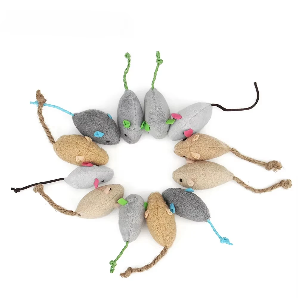 5pcs Rattle Cat Mouse Toys Als - огляд і ціна Catnip Interactive Plush Mouse