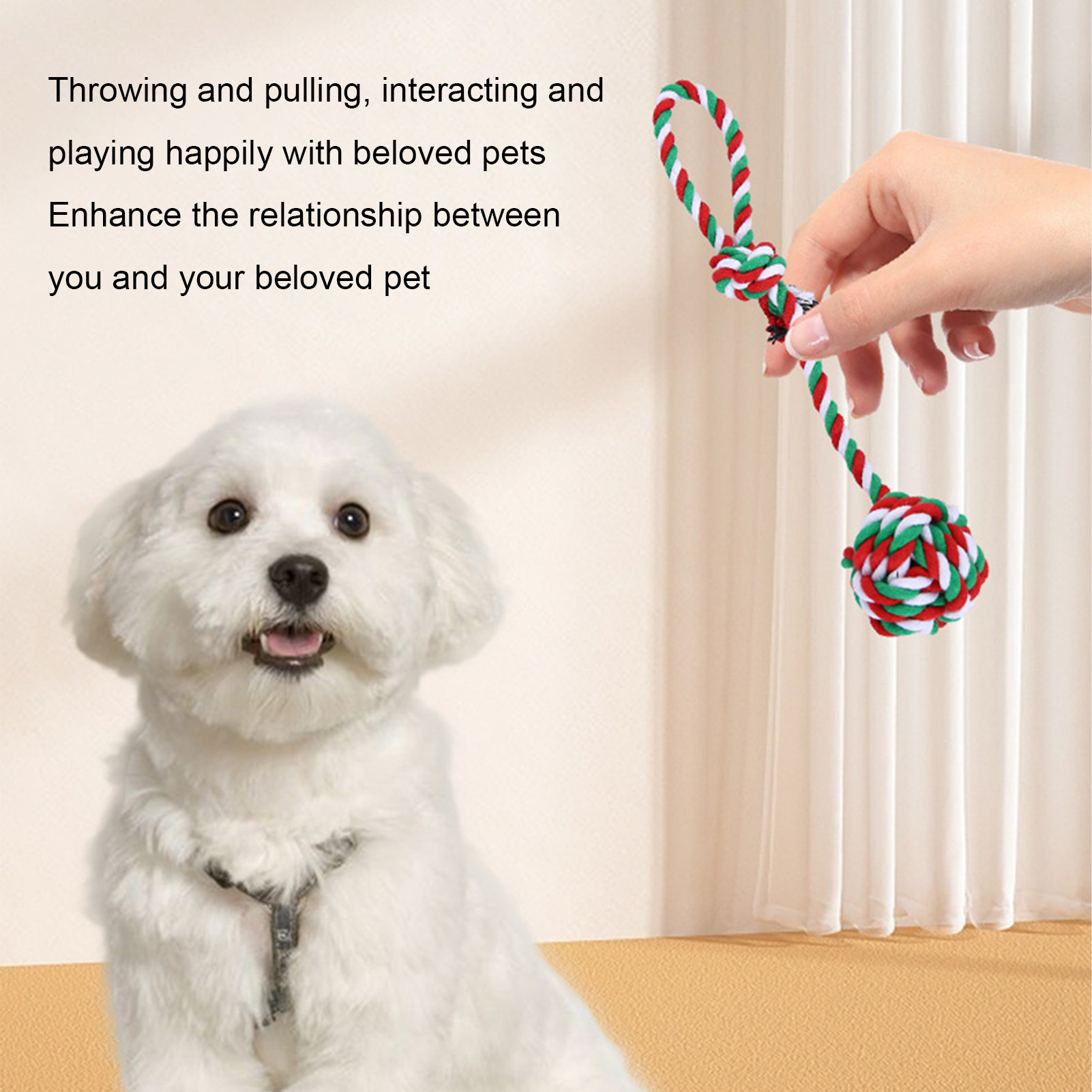 Dog Chew Rope Toys Set Christm - огляд і ціна Dog Rope Toy Aggressive Chewers