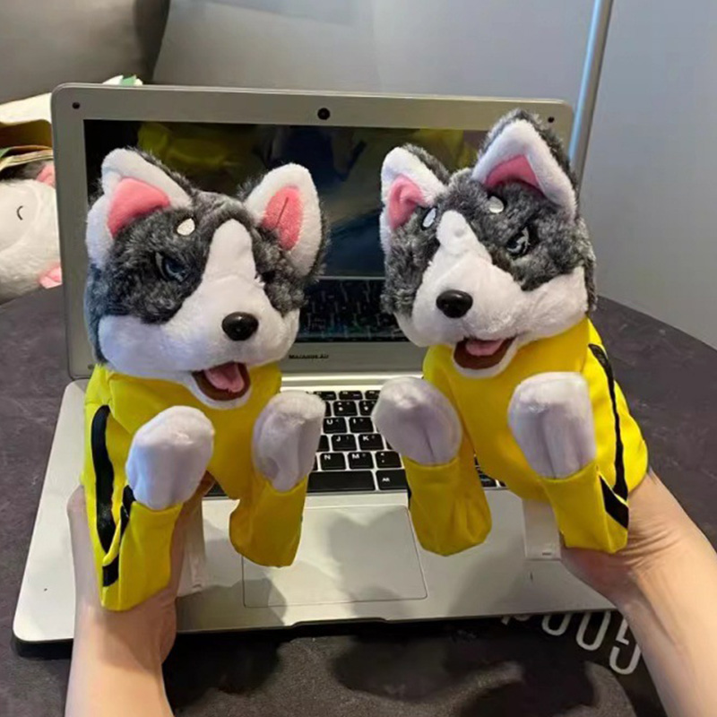 Kid Kung Fu Husky Gloves Toy F - огляд і ціна Interactive Squeaky Plush Dog Toy