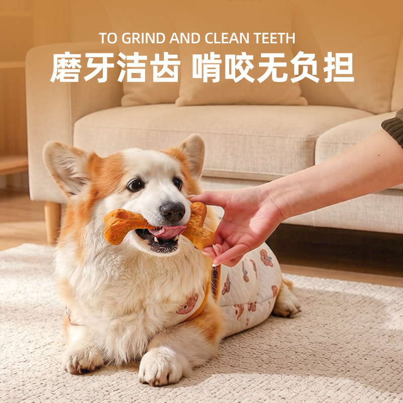 Dog ToyTPRDurable chew-resista - огляд і ціна Teeth Cleaning Dog Chew Bone